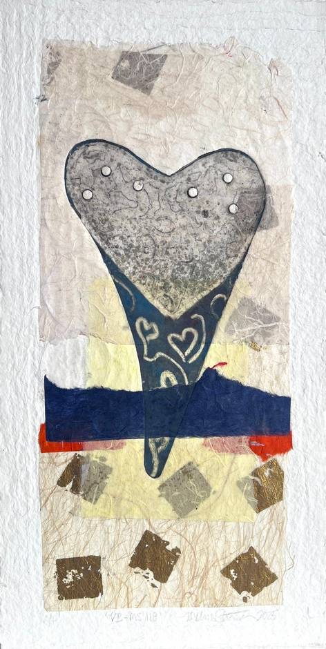 VB-MS 118 diptych Heart Gong with Intaglio Artist's Proof