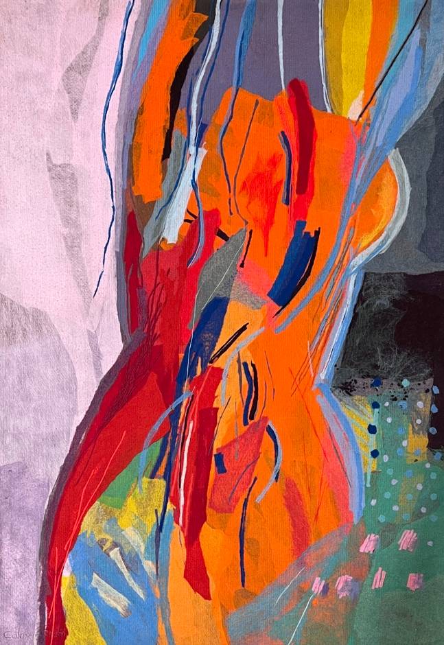 Abstract Tapestry Soft Painting Woman #20