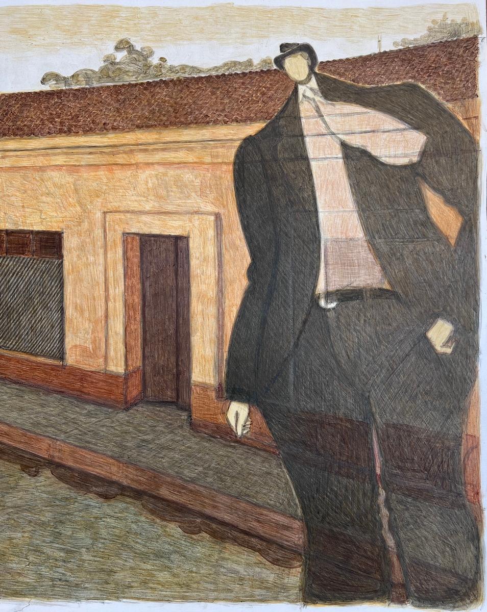 Personaje Anónimo en Mazatlán (Anonymous Figure in Mazatlán), 1985, image 4