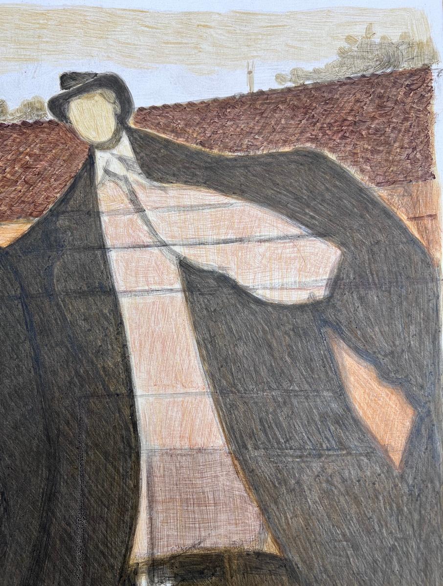 Personaje Anónimo en Mazatlán (Anonymous Figure in Mazatlán), 1985, image 3