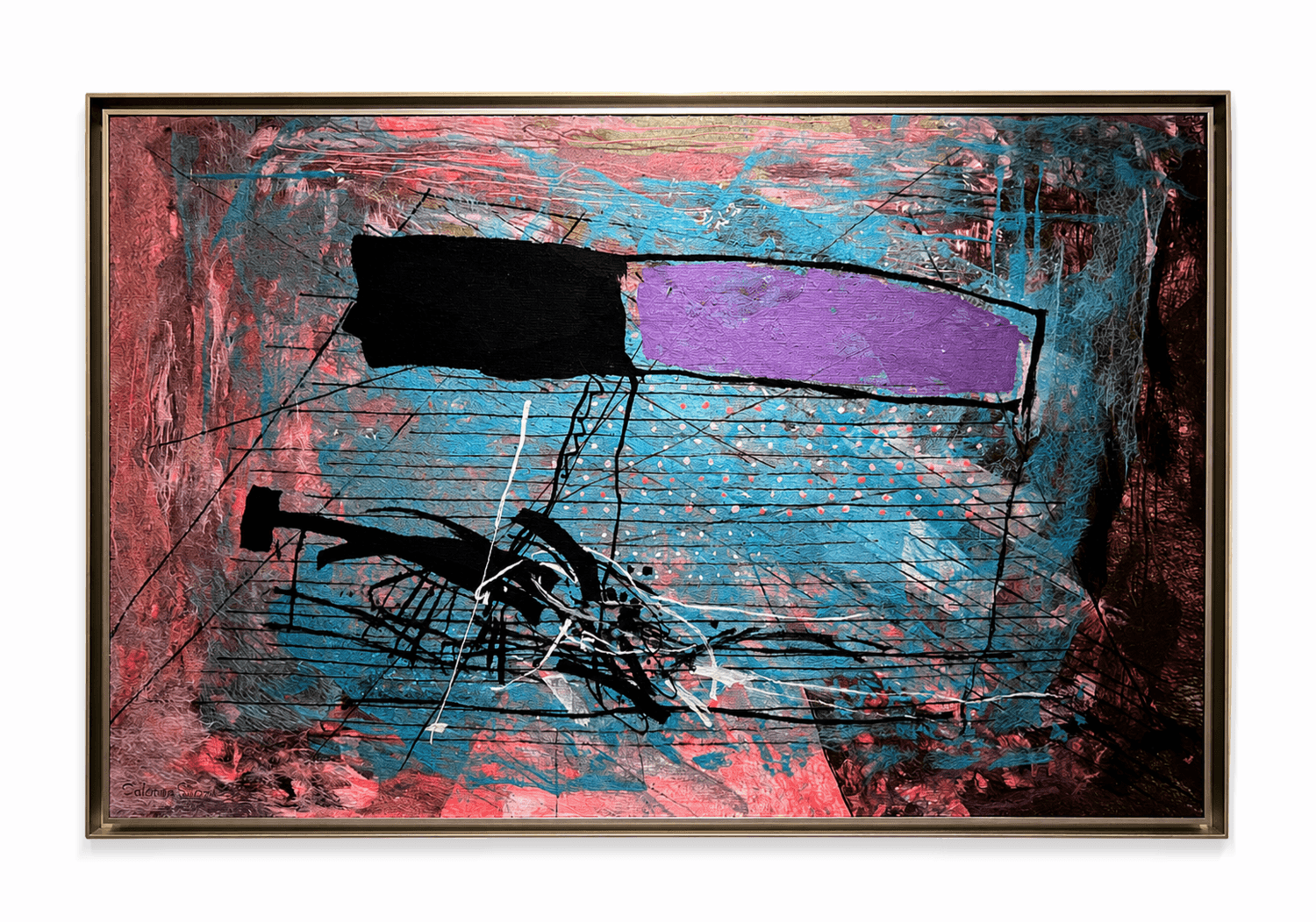 Abstract Tapestry Soft Painting Manuscript #4