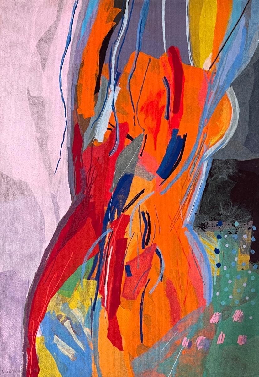 Abstract Tapestry Soft Painting Woman #20
